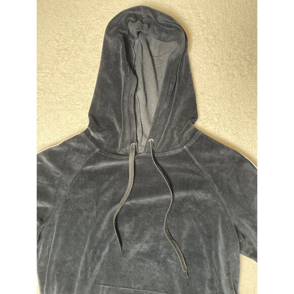 Jessica Simpson Women's Y2K Retro Kidcore Velvet Whimsygoth Hoodie Black L - Picture 4 of 10